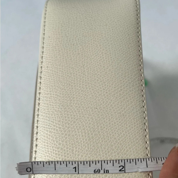 L' AUTRE CHOSE Leather Camera Bag Medium Card Pocket White Crossbody Shoulder - Picture 8 of 16